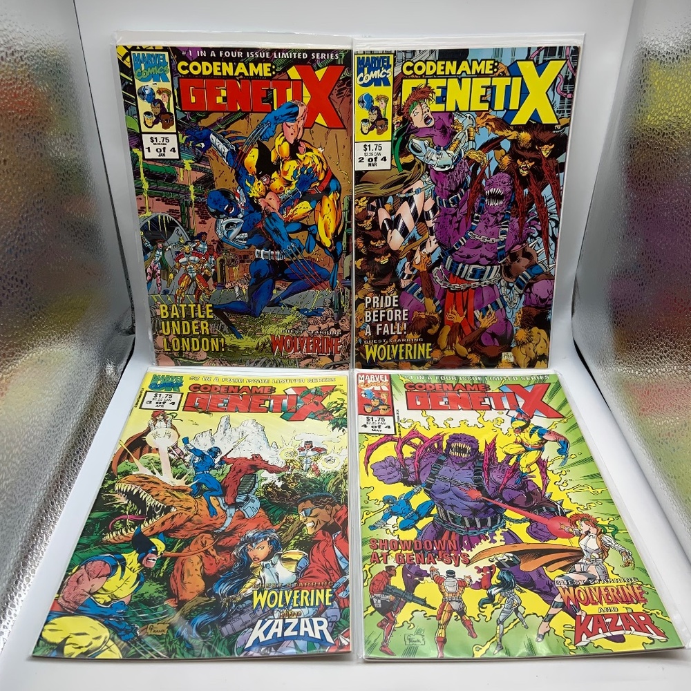 Vintage Marvel Comics Codename: Genetix Comic Books 1-4 Complete Set
